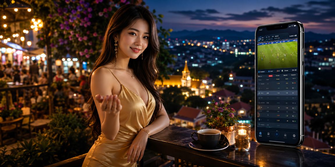 Người dùng Đà Lạt ngồi cà phê kiểm tra mã voucher casino trên điện thoại
